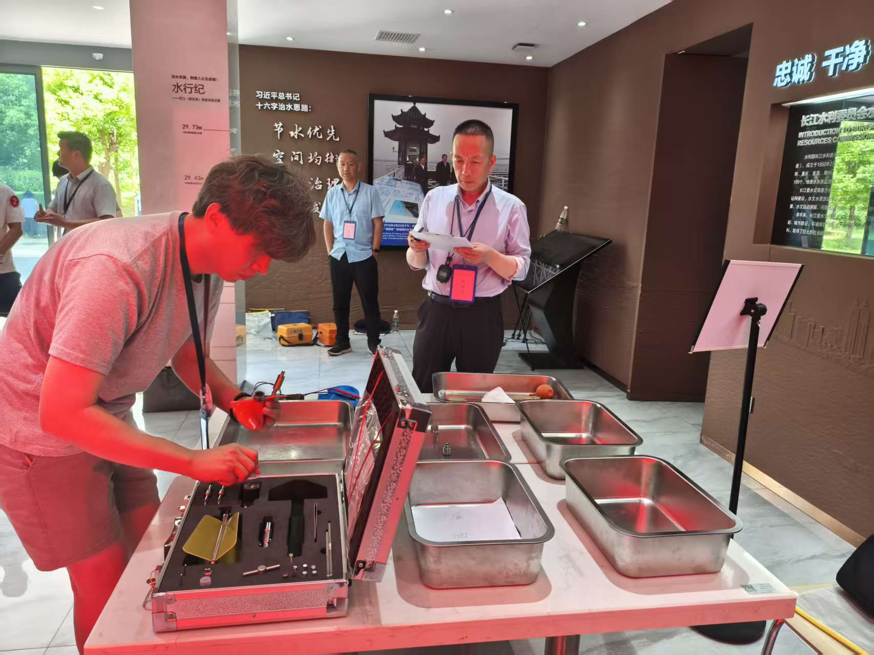 实操考试&mdash;&ldquo;流速仪拆装&rdquo;现场